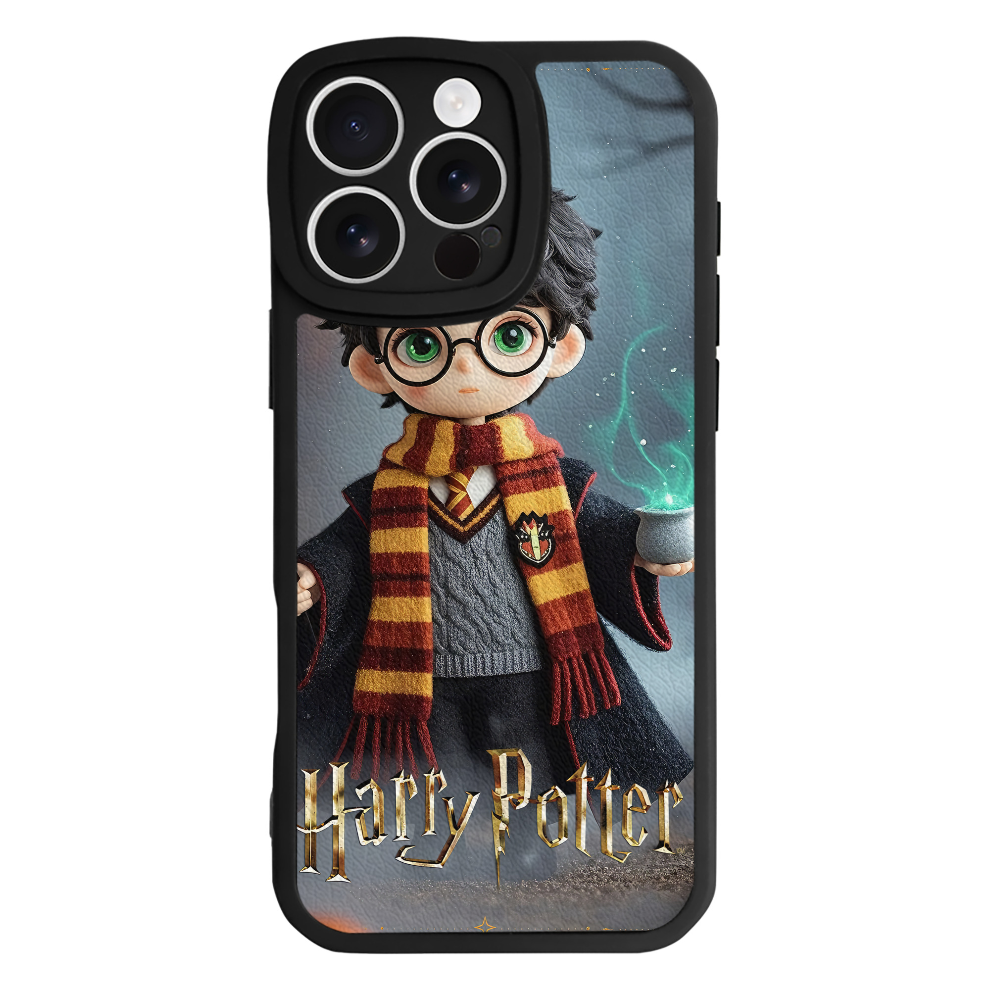 （画像用） Harry Potter ハリー・ポッターシリーズ 【iPhone 16シリーズ対応】シリコンスマホケース（レザー調） 材質：シリコン